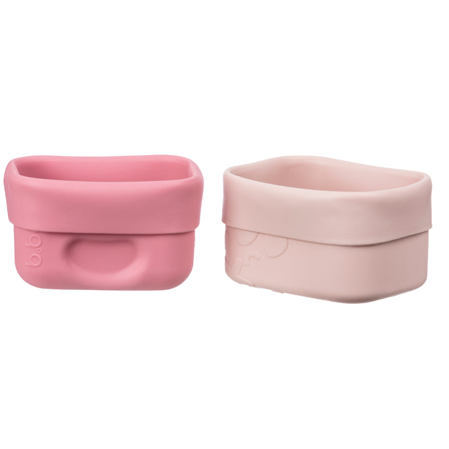 b.box - Set Vasitos Snack de Silicona | rosa