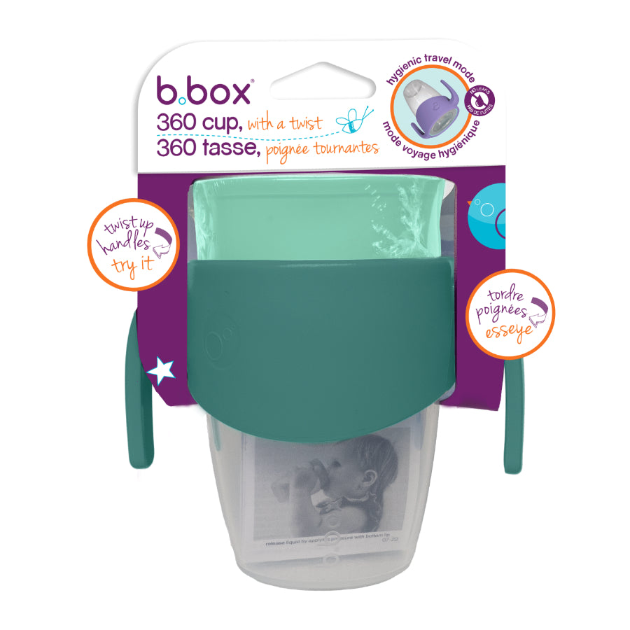 b.box - Taza 360 con cierre hermético | turquesa