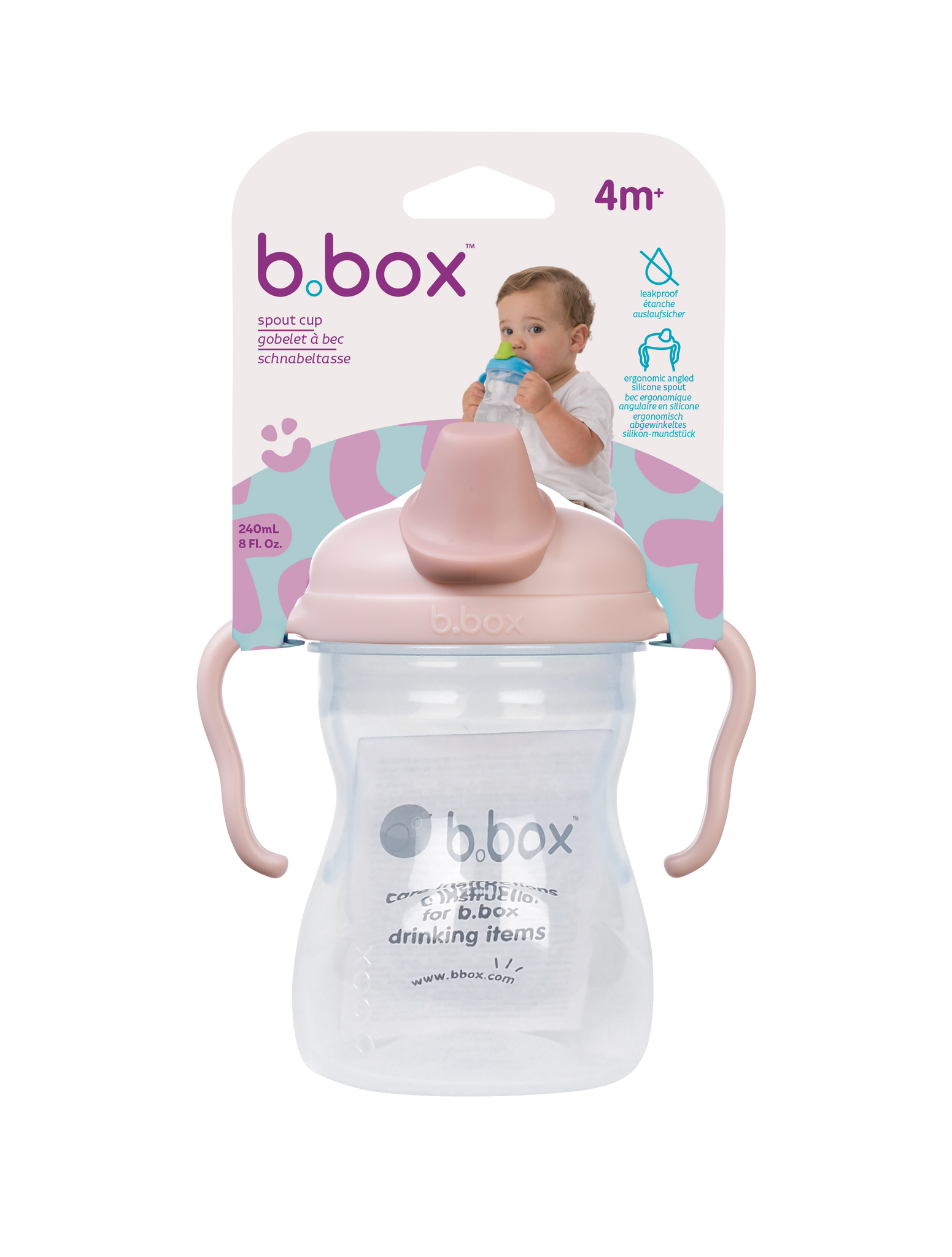 b.box - Vaso con boquilla | rosa