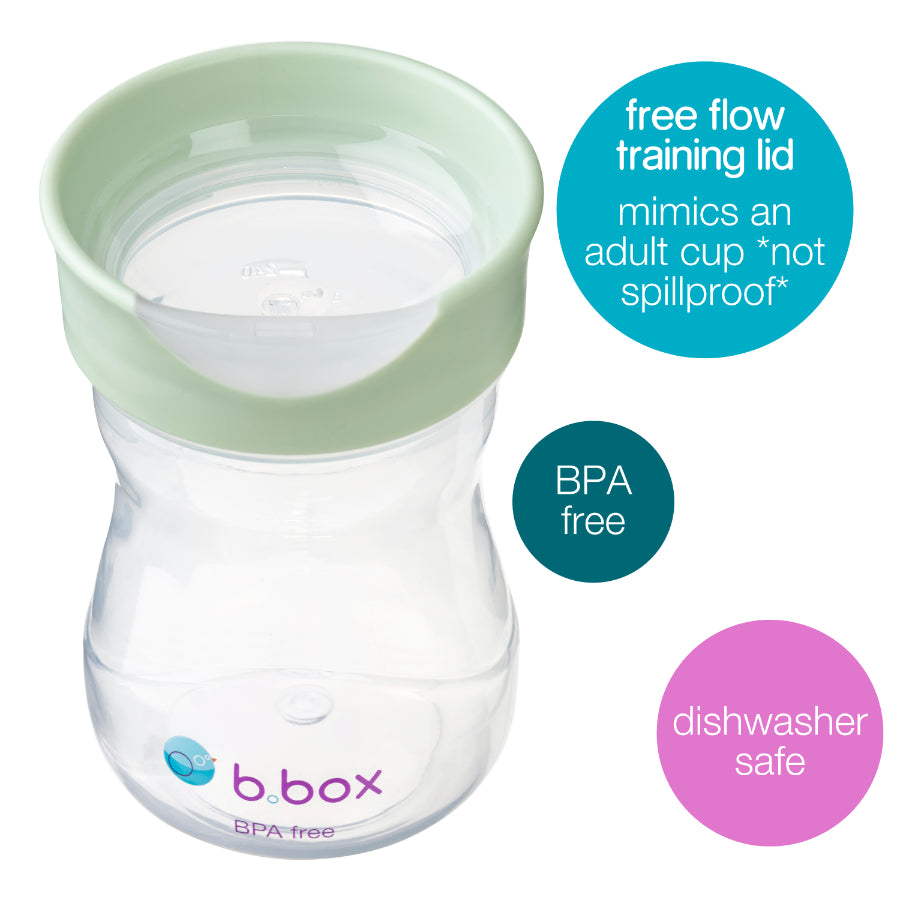 b.box - Taza con Borde de Entrenamiento 240ml | verde