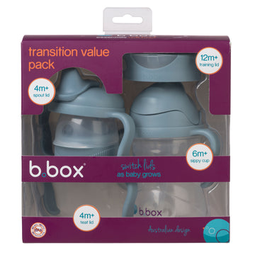 b.box - Vaso transacción 4 en 1 | celeste