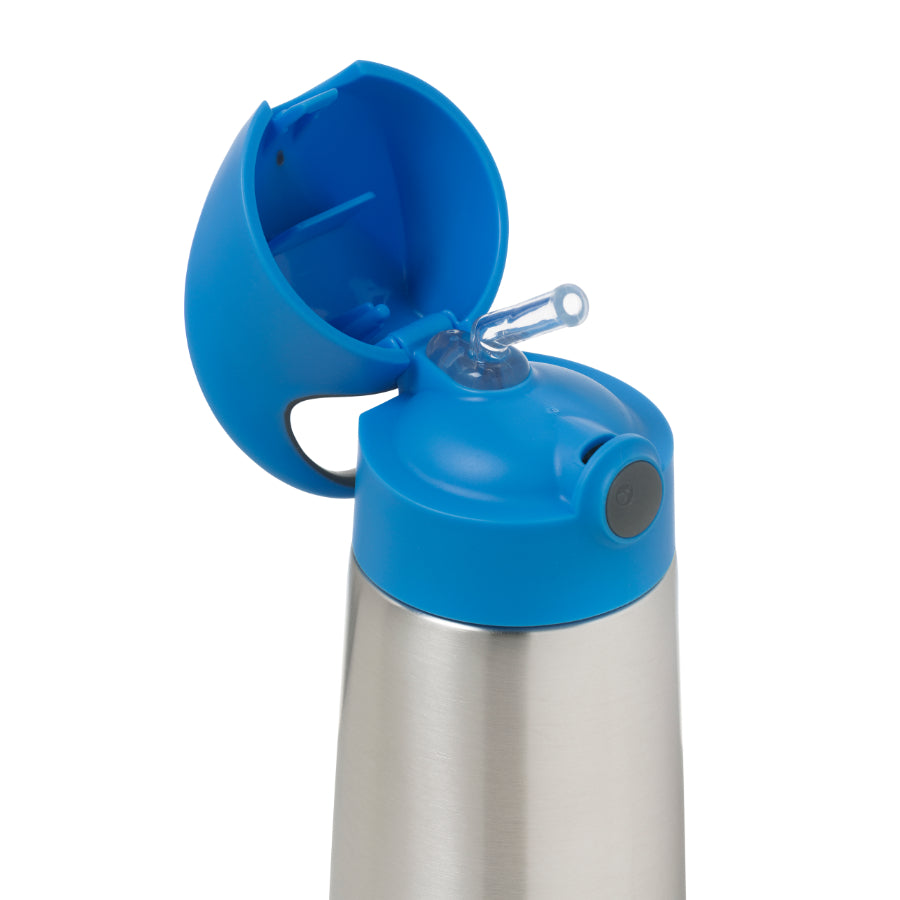 b.box - Botella Térmica con Pajita 350 ml | Azul