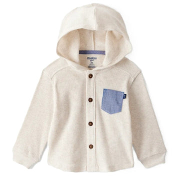 OshKosh - camisa hooded | beige claro