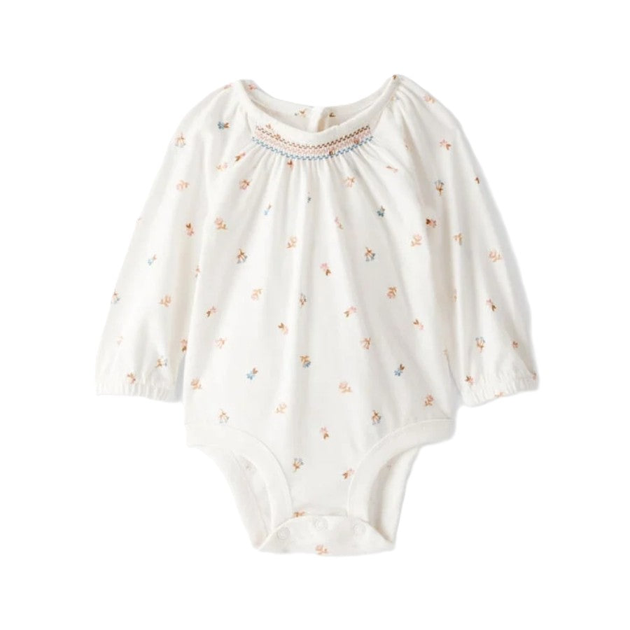 OshKosh - Body de manga larga con estampado floral