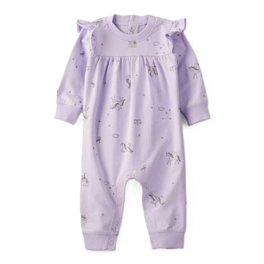 Carter´s - Jumpsuit Manga Larga De Algodón Unicornio