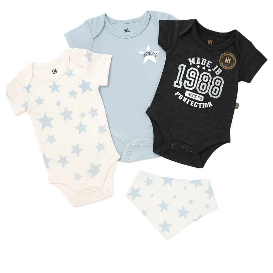 B4baby - 3 pack de enterizo para niño | pañueleta