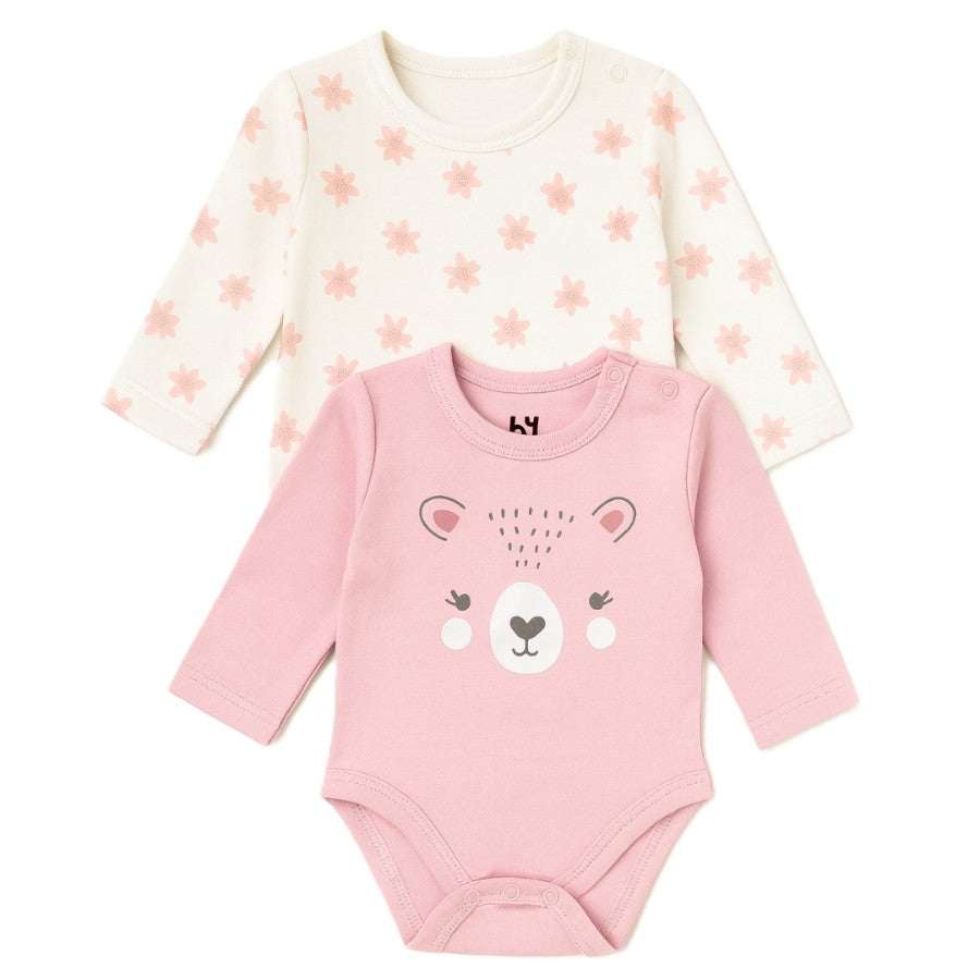 B4baby - Enterizo con estampado | rosa y blanco