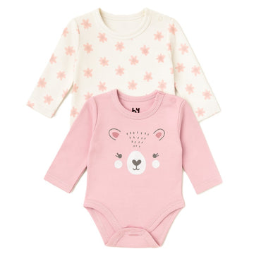 B4baby - Enterizo con estampado | rosa y blanco