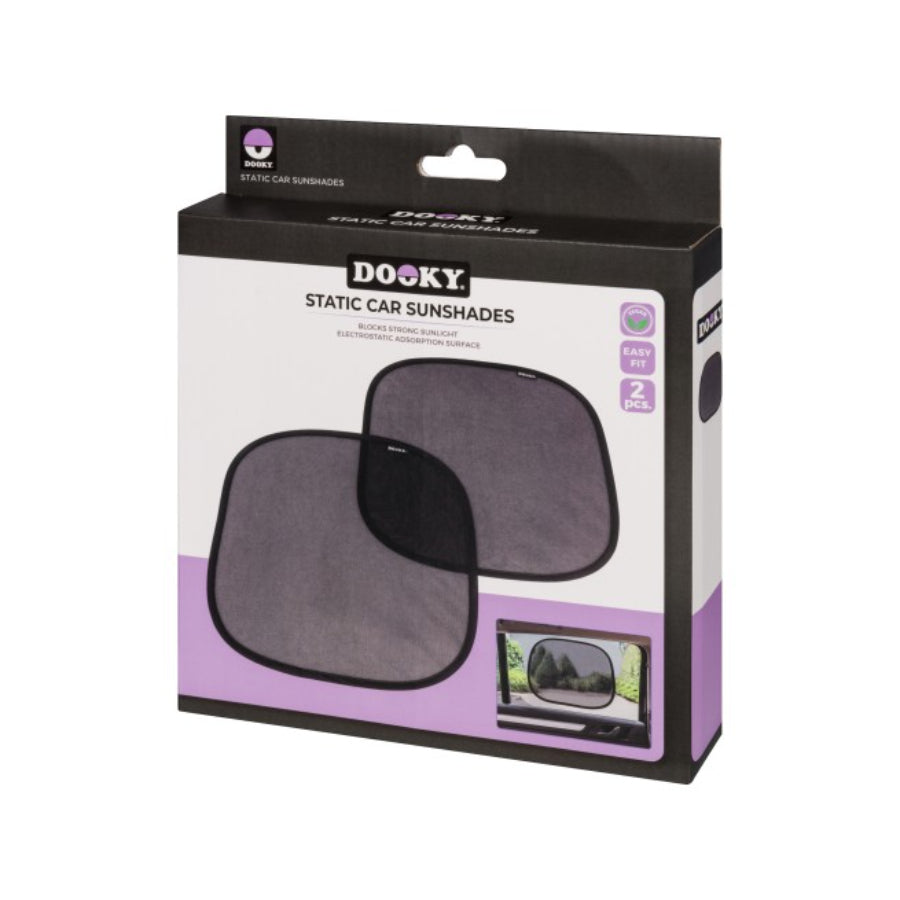 Dooky - Parasol estático para coche 2 piezas