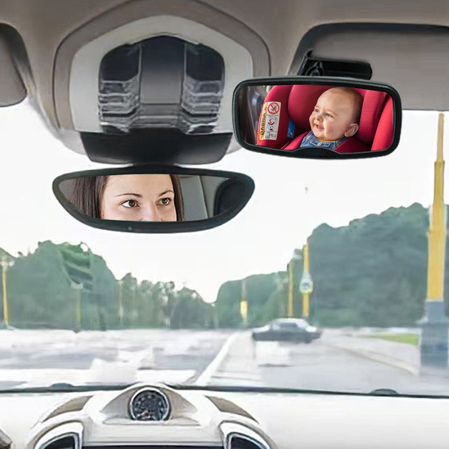 Born - Espejo 1 en 1 frontal retrovisor para auto