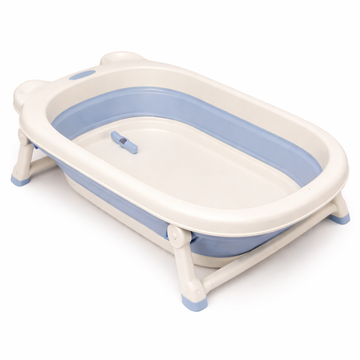 Born - Bañera Plegable | blanco con celeste