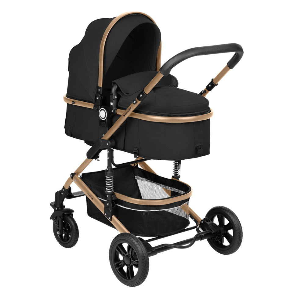 Kikkaboo - Cochecito 3 en 1 con asiento transferible | negro
