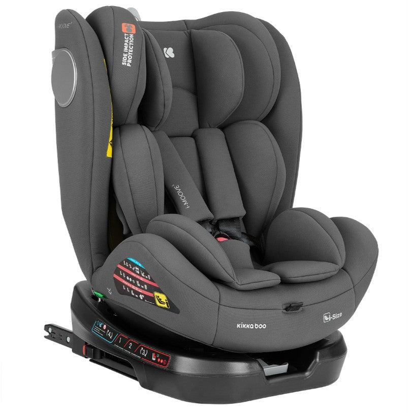 Kikkaboo - Asinto de auto | gris obscuro