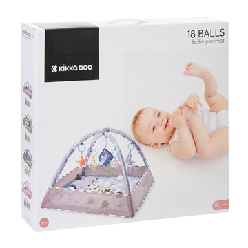 Kikkaboo - Tapete de juego con 18 pelotas