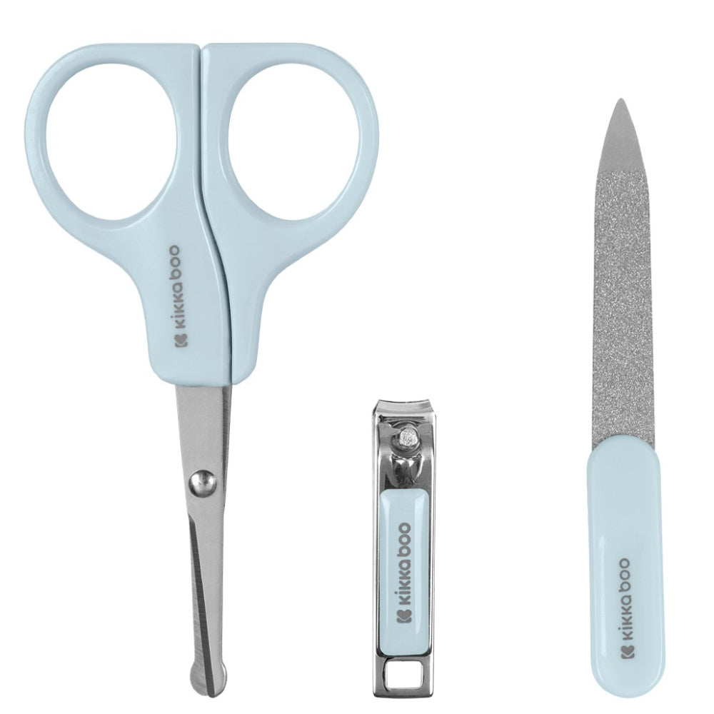 Kikkaboo - Set de manicura | celeste