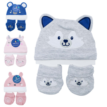Merlino - Set de gorro y guantes