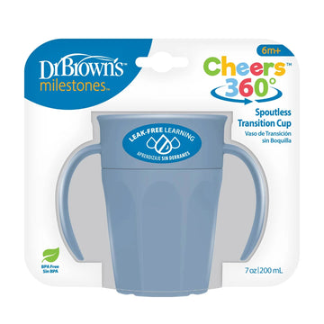 Dr. Brown's - Vaso de transición sin boquilla | azul