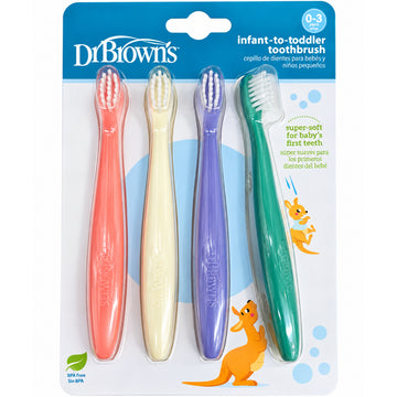 Dr. Brown's - Cepillo de dientes 4pack
