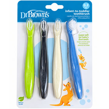 Dr. Brown's - Cepillo de dientes 4pack | niño