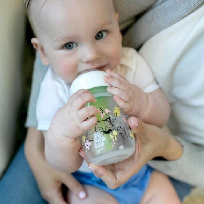 Dr. Brown's - 5oz pacha Cuello Ancho, Options+ Disigner Woodland 2 Pack