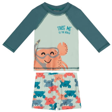 Brandili - Camisa con Bañador para niño | cangrejo
