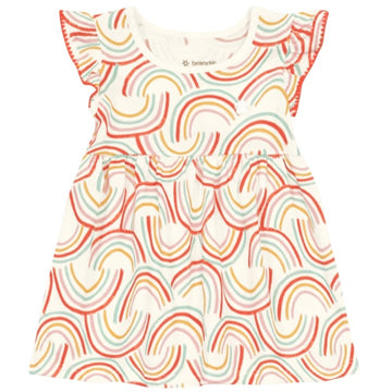 Brandili - Vestido con estampado arcoíris