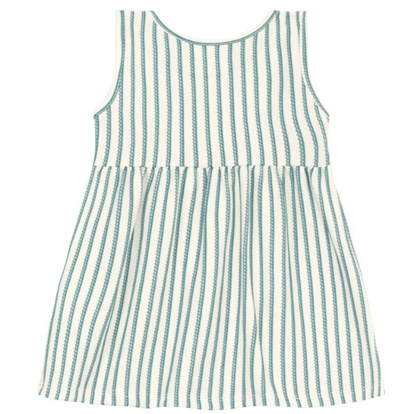 Brandili - Vestido a rayas para niña | verde