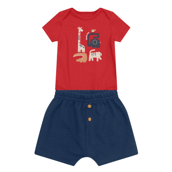 Brandili - Conjunto para bebé Selva | Rojo