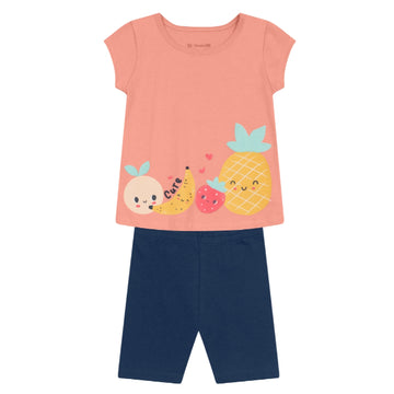 Brandili - Conjunto para niña | estampado frutas
