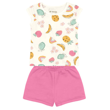 Brandili - Conjunto para niña | short y blusa