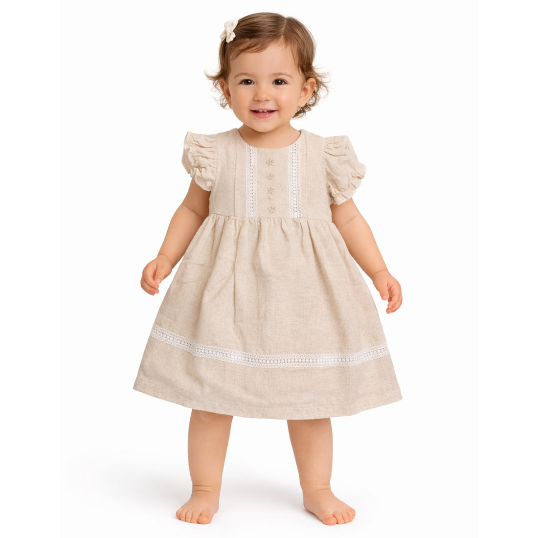 Vestido para niña | Beige