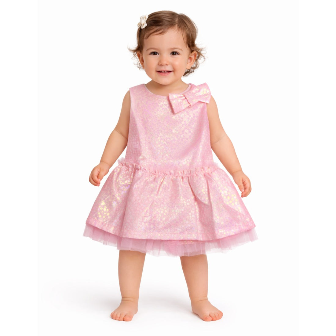 Vestido con changa | rosa