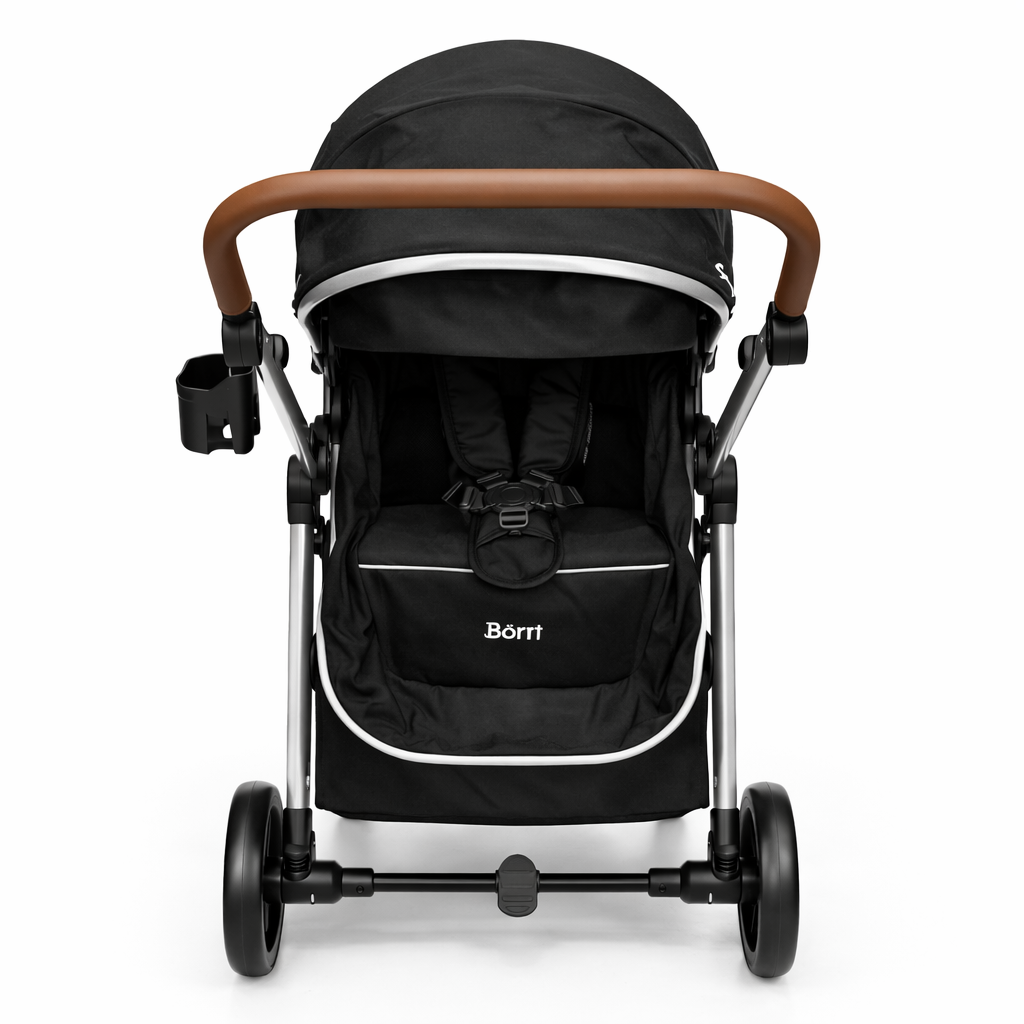 Born - Coche con moisés | negro