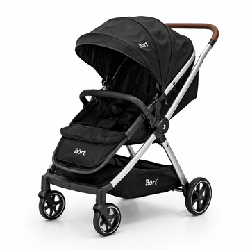 Born - Coche con moisés | negro