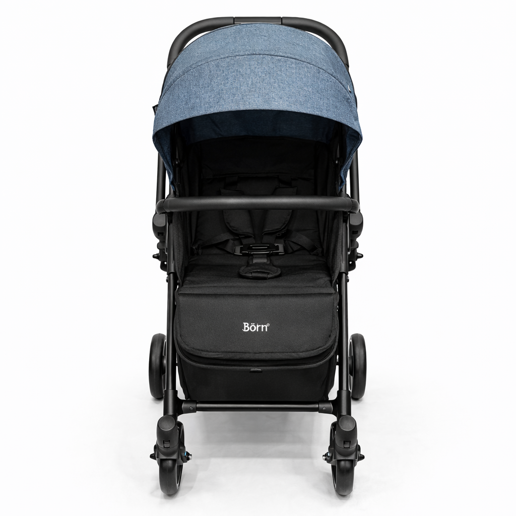 Born -  Flyp Stroller | negro-azul