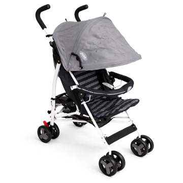 Peke - Coche paraguas | gris a rayas