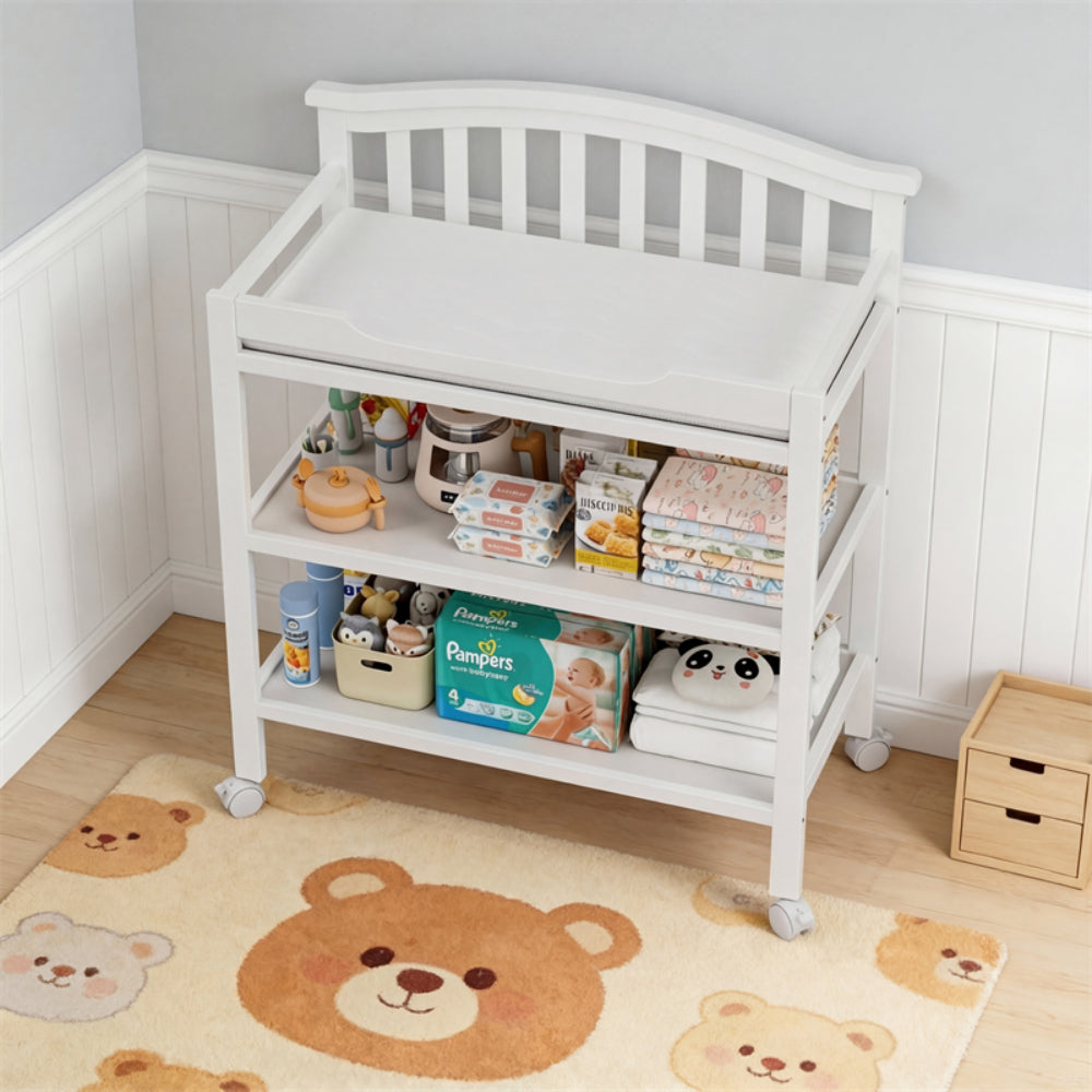 Cambiador con almacenamiento