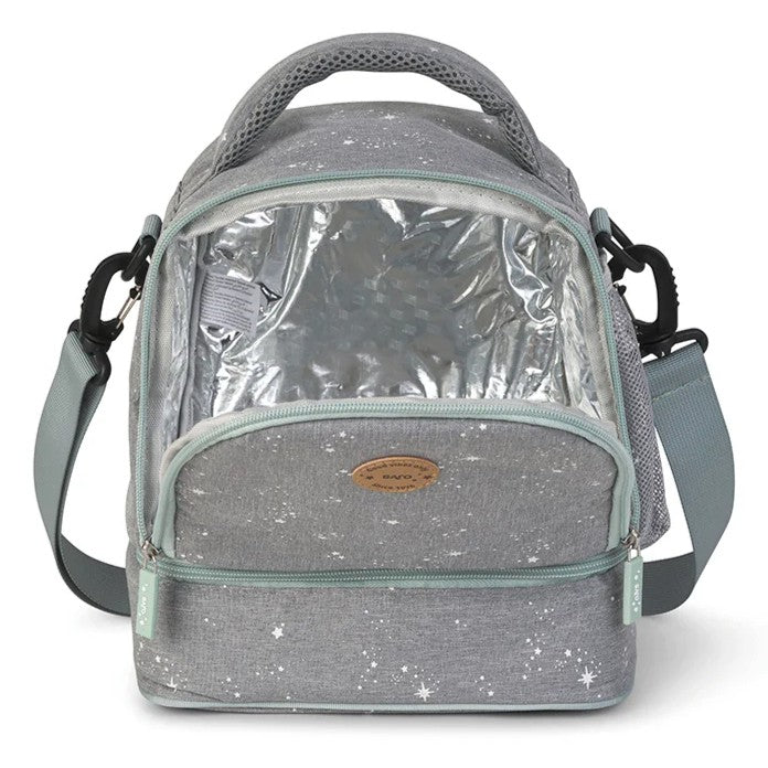 Saro - Bolsa térmica | gris con celeste