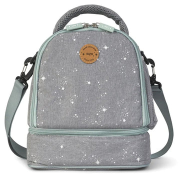 Saro - Bolsa térmica | gris con celeste