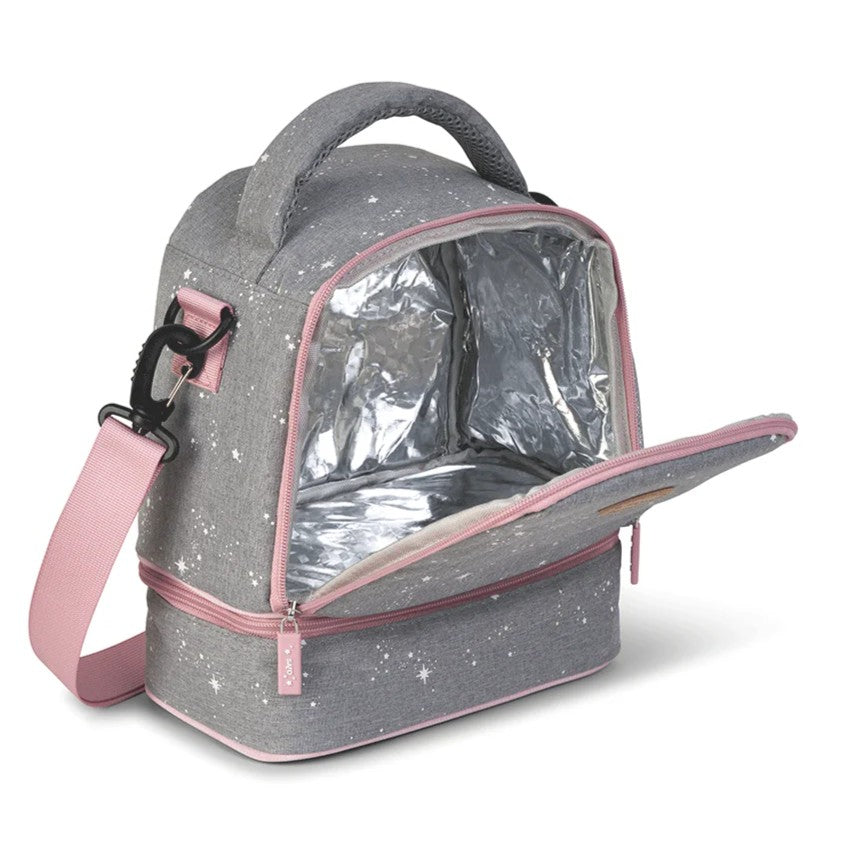 Saro - Bolsa térmica | gris con rosa