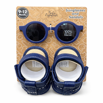 Set de sandalias y lentes para sol | azul