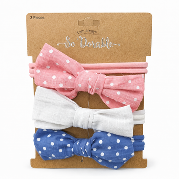Diadema elástica para niña | 3pack