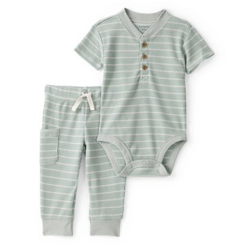 Carter´s - Conjunto a rayas para bebé | verde