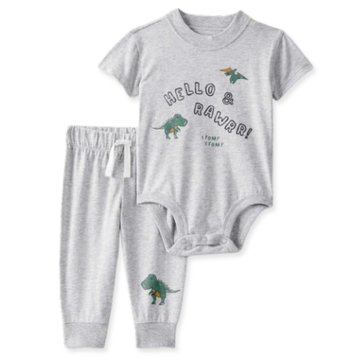 Carter´s - Conjunto gris para bebé | Dinosaurio