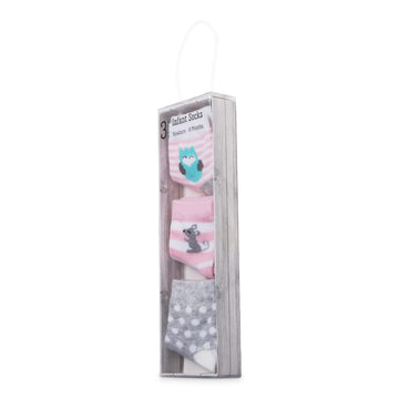 Set de 3 calcetines para niña |0-6M