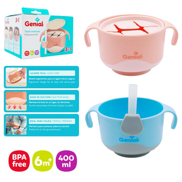 Genial - Tazón Multiuso para Bebés | variedad