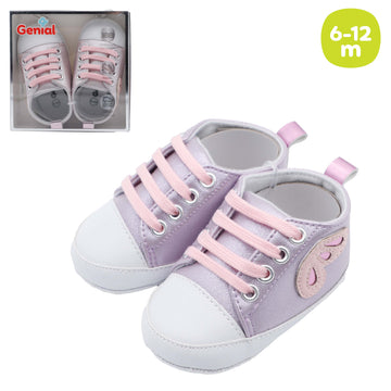 Genial - Zapatilla simulando agujetas | rosa o blanco