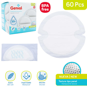 Genial - Protectores de lactancia (60 piezas)