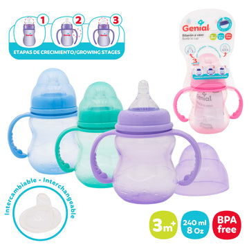 Genial - Biberon de 3 etapas | 140ml