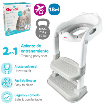 Genial - Asiento de Entrenamiento 2 en 1  Step-n-Sit